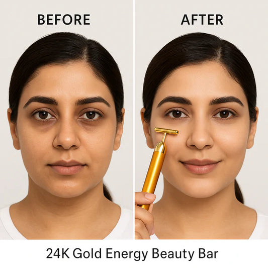 24K Gold Vibrating Face Massager